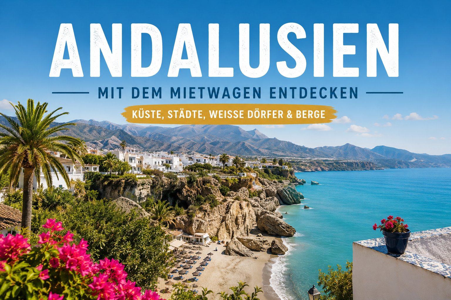 Mietwagen Andalusien – Küste, Städte und weiße Dörfer