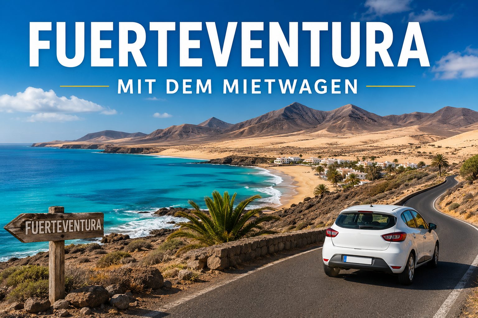Fuerteventura mit dem Mietwagen an Stränden, Dünen und Vulkanlandschaften der Kanaren